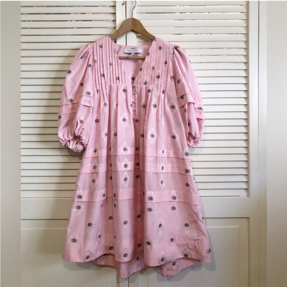 Hunter Bell Jenkins Dress Pink Floral Blossom - Picture 10 of 13